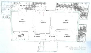 Trilocale da ristrutturare
