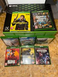 Xbox serie X bundle con 8 videogiochi tripla A