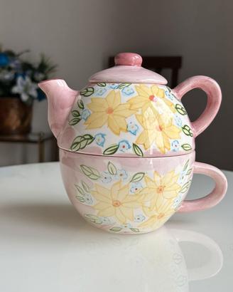 Set Tè Singolo "Tea for One" Vintage - Teiera e Ta