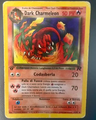 Dark Charmeleon prima edizione mazzo Team Rocket