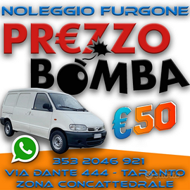 Per informazioni contattate furgone 50 euro