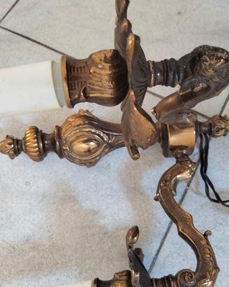 Applique candelabro luce vintage 