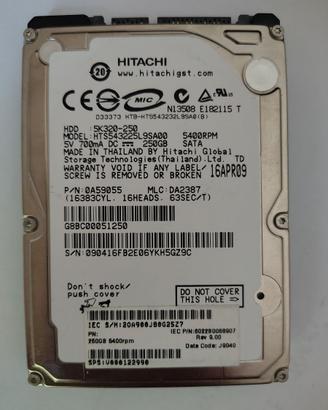 Hardisk 250gb