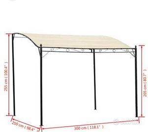 Telo ricambio pergola 2,50 x 3,00