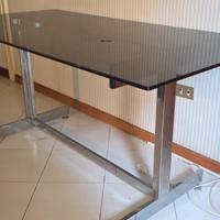 scrivania cristallo anni 70 originale 