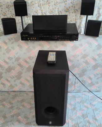 Sistema surround 5.1 pioneer + sub yamaha