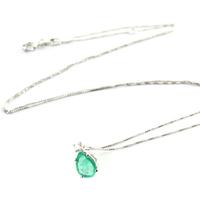Collier con eccellente smeraldo Colombia di 1/1,5