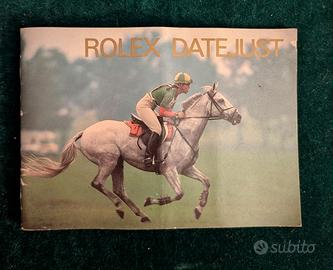 Rolex, libretto originale Datejust.