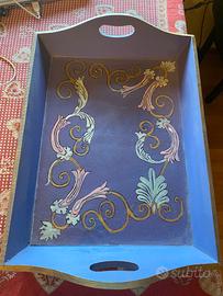 Vassoio dipinto a mano