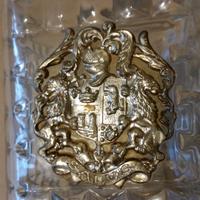 Decanter-bottiglia in cristallo + portaghiaccio