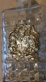 Decanter-bottiglia in cristallo + portaghiaccio