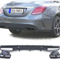 DIFUSORE MERCEDES CLASSE C W205 SEDAN 13-18 LOOK A