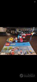 Lego city elicottero ambulanza soccorso 