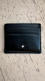 Portacarte Montblanc originale in pelle nera