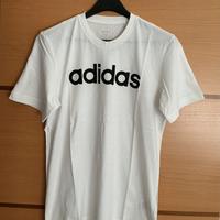 T-shirt Adidas mezza manica bianca