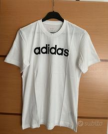 T-shirt Adidas mezza manica bianca