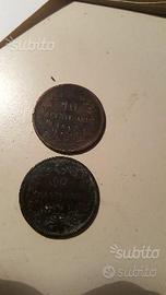 12 antichi centesimi dell'800