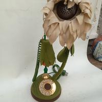 raro telefono vintage Telcer a fiore