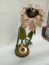 raro telefono vintage Telcer a fiore