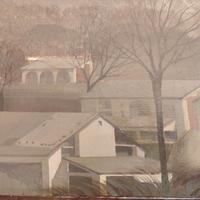 Giovanni Lorenzetti Paesaggio olio