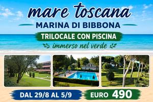 Mare Toscana Trilocale con piscina dal 29/8 al 5/9