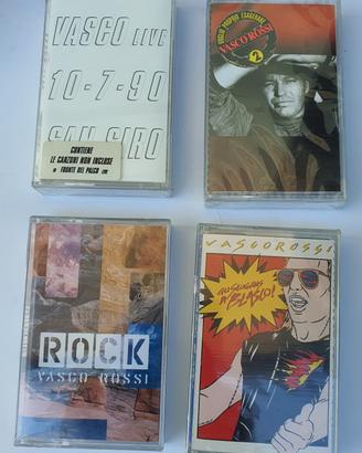 Vasco Rossi lotto 4 cassette mc audio sigillate