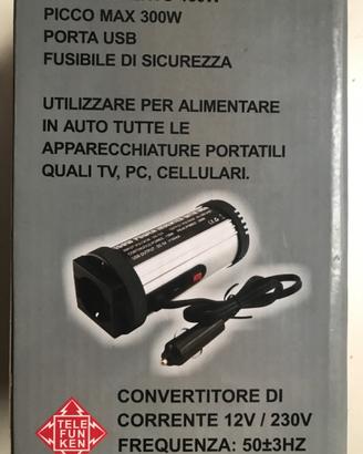 Invertitore per camper e auto da 12v a 230 v