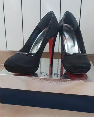 Décolleté raso nero 38