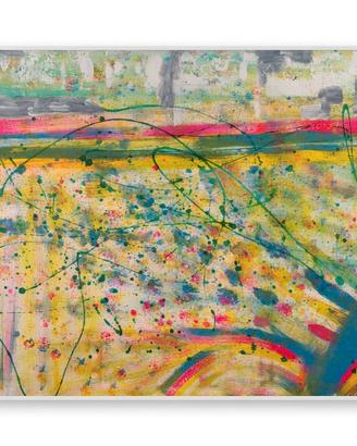 quadro astratto dipinto a mano