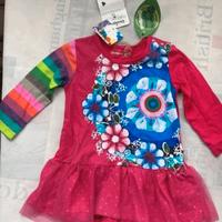 Vestitino bimba 12m manica lunga Desigual – Nuovo