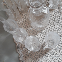 Bicchieri cristallo più bottiglia