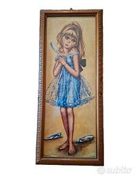 Quadro stampa vintage anni 60-70 Jolylle “Bambina”
