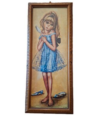 Quadro stampa vintage anni 60-70 Jolylle “Bambina”