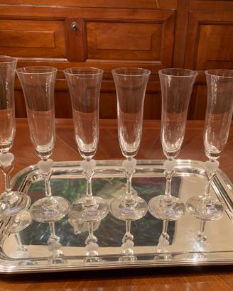 Set 6 flute Spiegelau Echtkristall Vintage ‘90