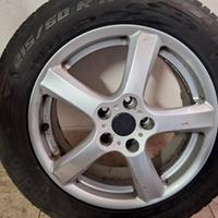 Cerchi lega 7Jx17H2  con gomme termiche