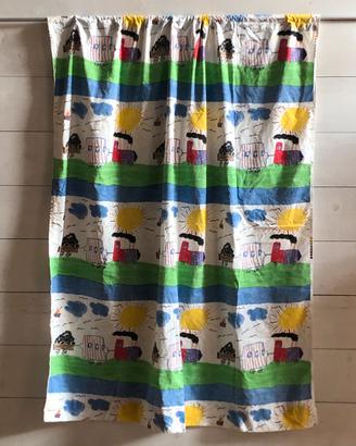 Stoffa, Tenda, Bimbo, Treno, 1x L133xH157cm
