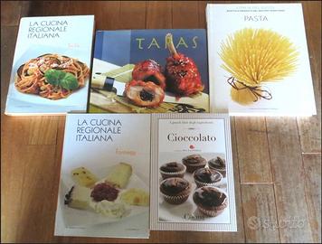 libri di cucina illustrati, 5 euro l'uno