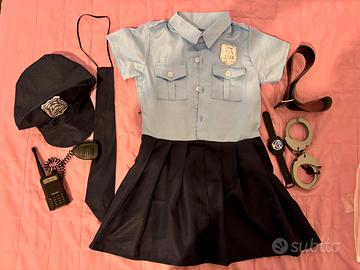 Vestito carnevale bambina poliziotta