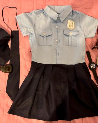 Vestito carnevale bambina poliziotta