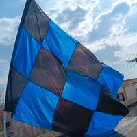 bandiera inter di 3 metri Ca. cucita a mano