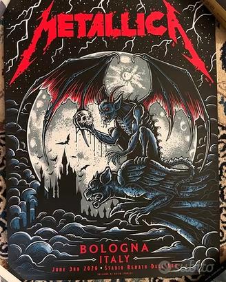 METALLICA M72 WT - Pop Up Poster Bologna Numbered