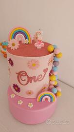 torta scenografica bimba one primo compleanno 