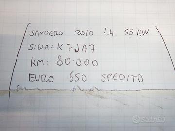 Motore sandero 2010 1.4 55kw