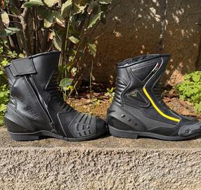 Scarponcino tecnico moto in pelle Tg 40