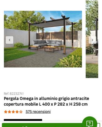 Pergola Omega naterial