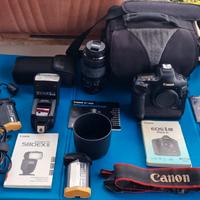 Canon EOS‑1Ds Mark III con ottiche e accessori
