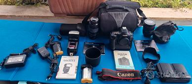 Canon EOS‑1Ds Mark III con ottiche e accessori