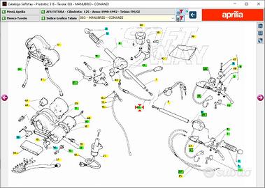 Cavo gas Aprilia AF1 Futura 125 AP8114234