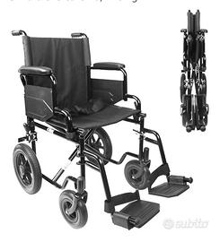 carrozzina  disabili pieghevole  