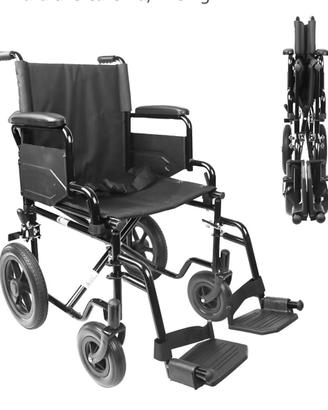 carrozzina  disabili pieghevole  